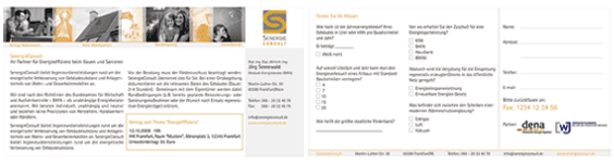 Arbeitsprobe Senergie Consult